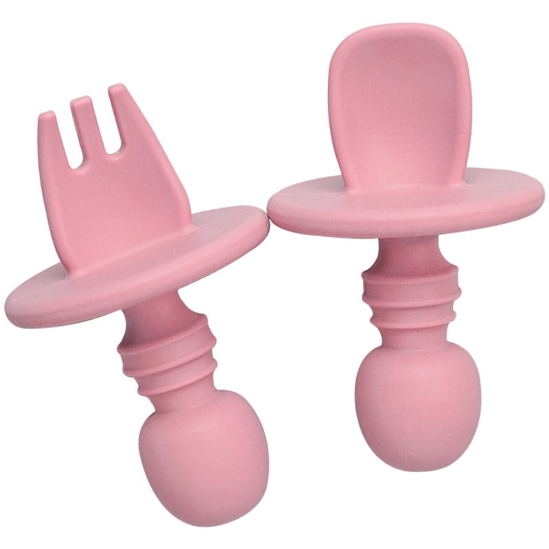 Children's Silicone Fork and Spoon Training Set