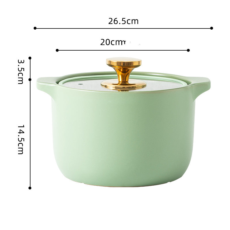Ceramic Gas Multi-Purpose Soup Pot for Household Use