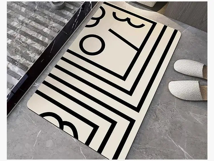 Diatom Mud Absorbent Non-Slip Bathroom Floor Mat