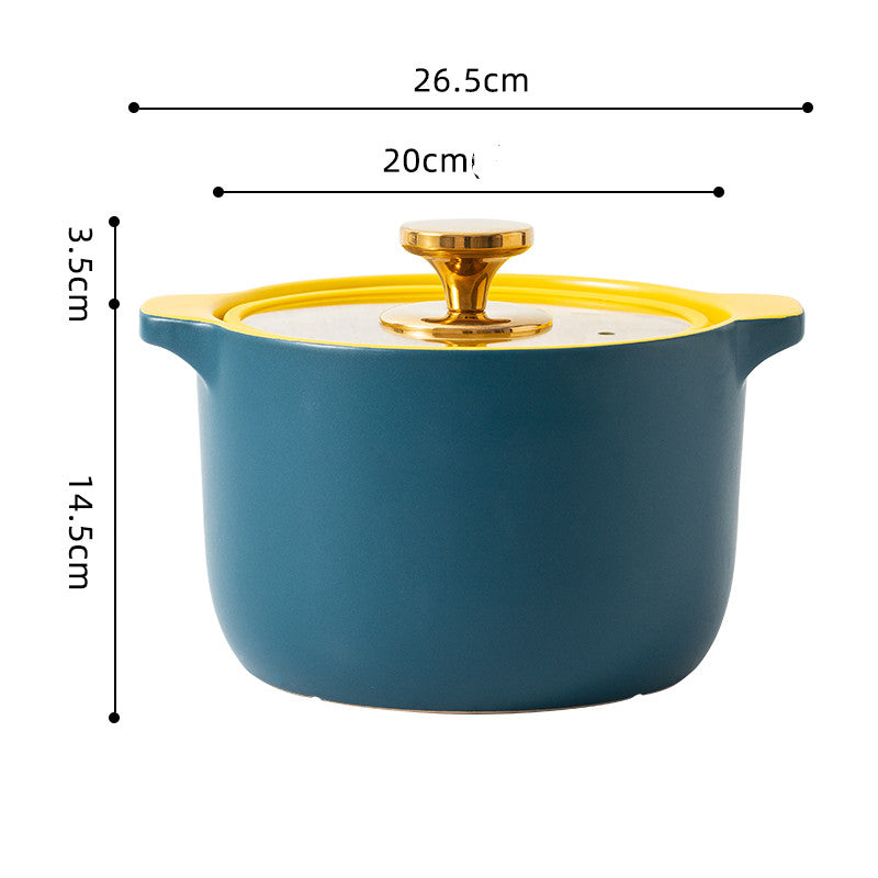 Ceramic Gas Multi-Purpose Soup Pot for Household Use