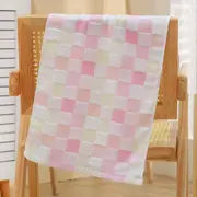 Color Grid Cotton Hand Towel - Super Soft Gauze (1PC)