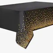 Disposable Bronzing Polka Dot Rectangular Tablecloth