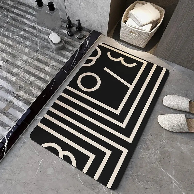Diatom Mud Absorbent Non-Slip Bathroom Floor Mat