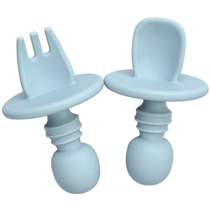 Children's Silicone Fork and Spoon Training Set
