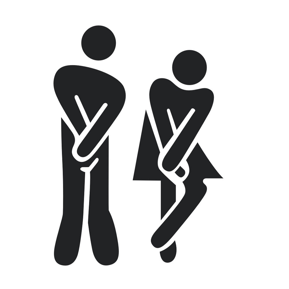 Funny PVC Wall Sticker for Bathroom Door Decor