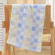 Color Grid Cotton Hand Towel - Super Soft Gauze (1PC)