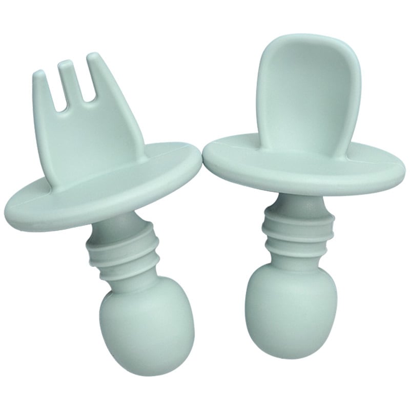 Children's Silicone Fork and Spoon Training Set