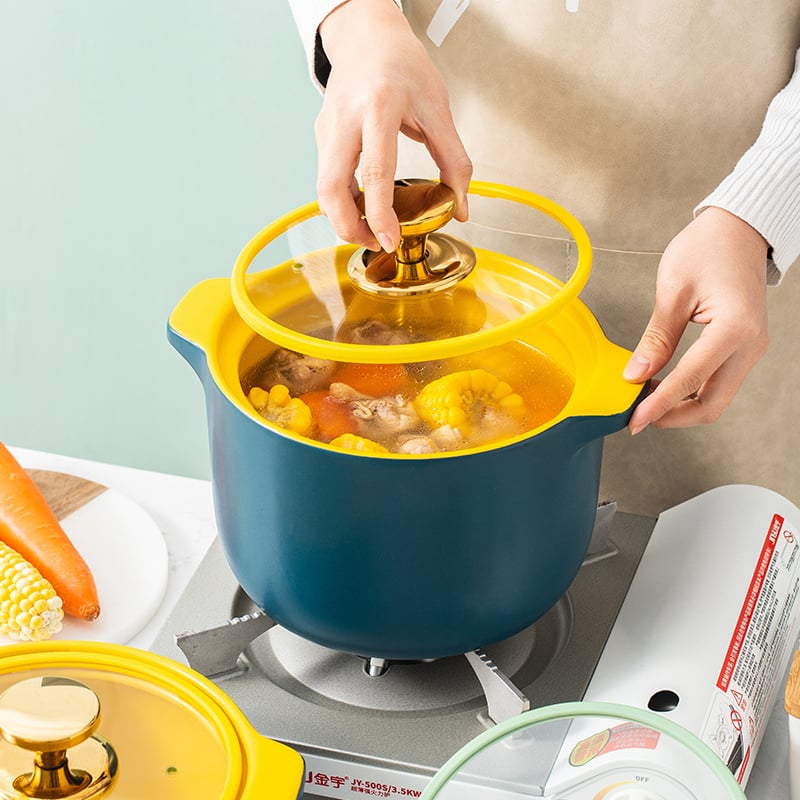 Ceramic Gas Multi-Purpose Soup Pot for Household Use