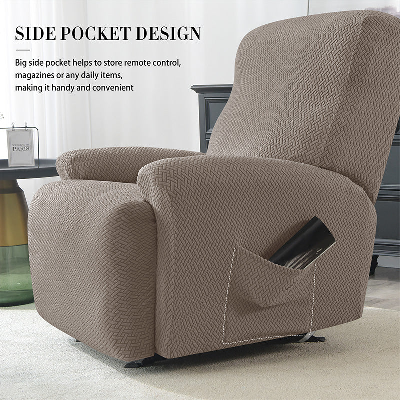 Elastic Jacquard Recliner Sofa Cover for Living Room