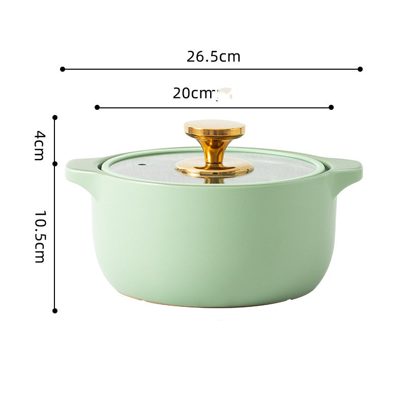 Ceramic Gas Multi-Purpose Soup Pot for Household Use