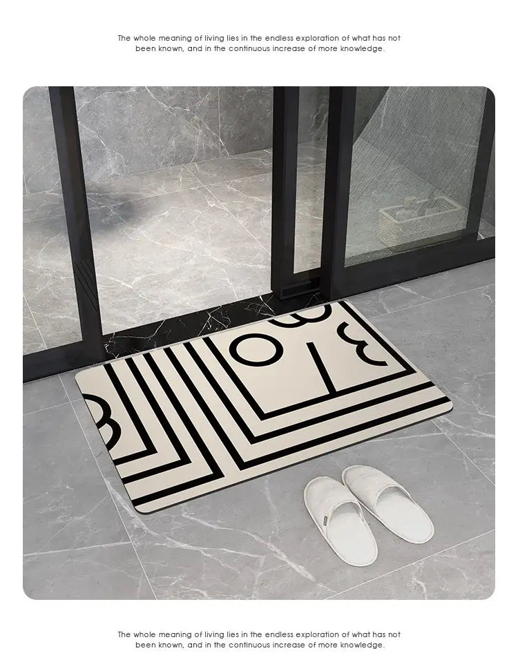 Diatom Mud Absorbent Non-Slip Bathroom Floor Mat