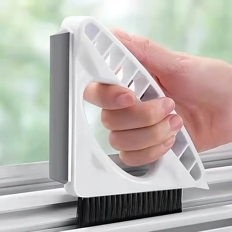 3-in-1 Grout Cleaner, Scrub Brush & Squeegee Tool