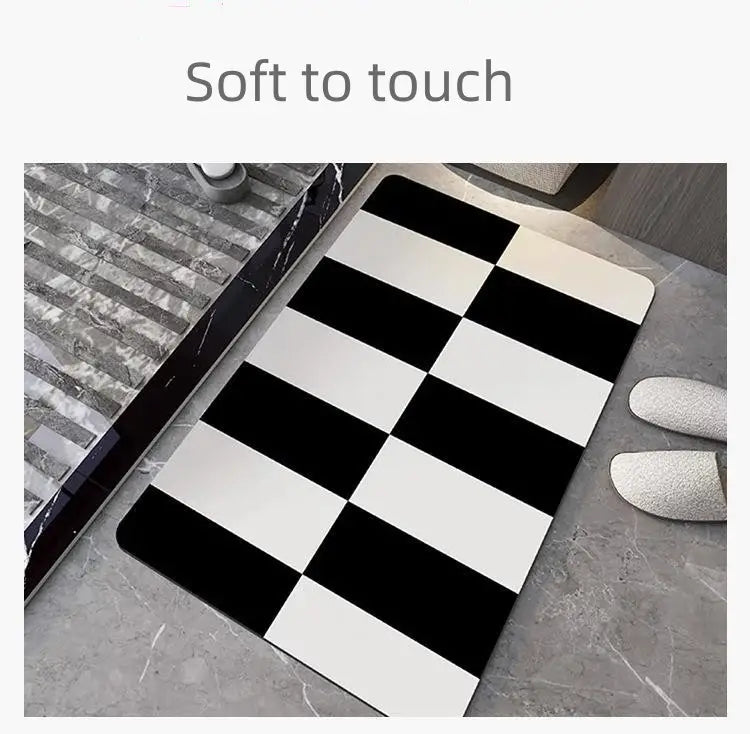 Diatom Mud Absorbent Non-Slip Bathroom Floor Mat