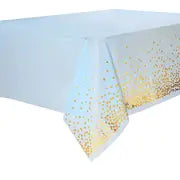 Disposable Bronzing Polka Dot Rectangular Tablecloth