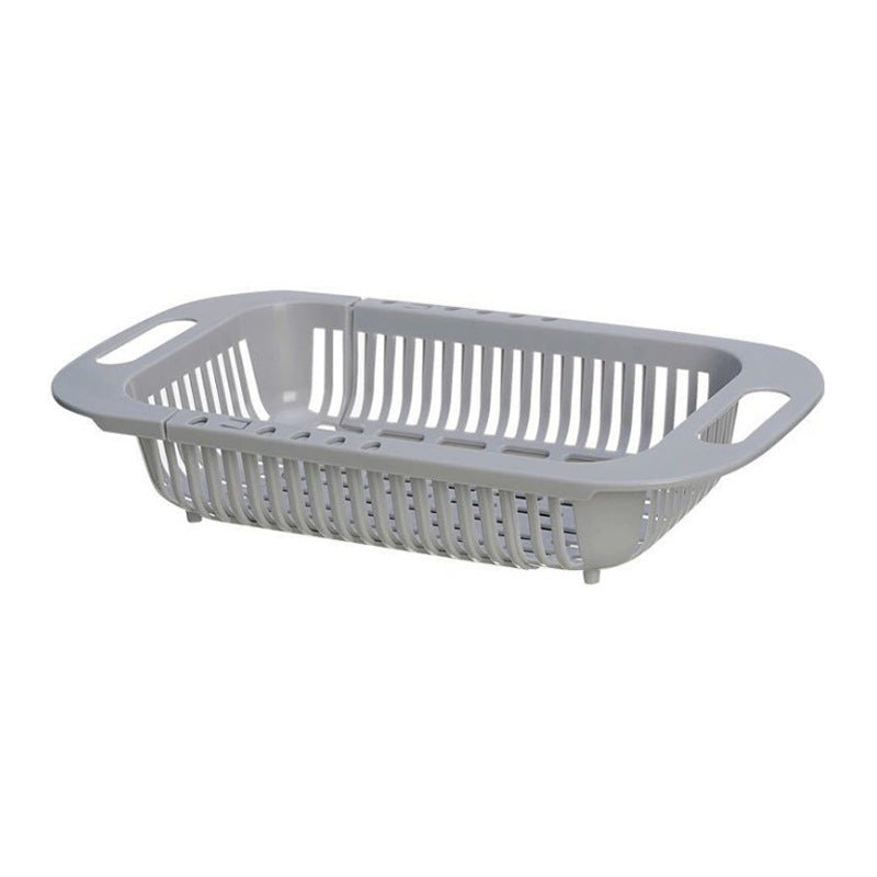 Retractable Plastic Sink Drain Rack for Fruits & Veggies
