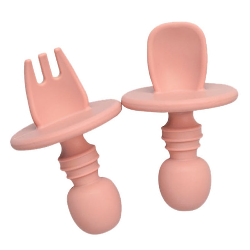 Children's Silicone Fork and Spoon Training Set